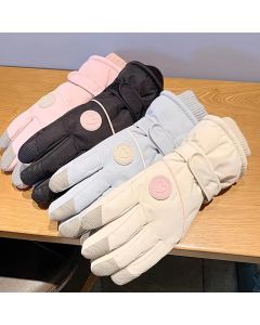 Women's Winter Thick Warm Gloves｜Windproof, Anti-Slip, Touchscreen, Suitable for Skiing, Cycling, and Electric Scooters(BLACK)