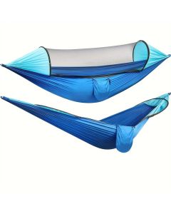 Sun-Protection Outdoor Hammock｜2-in-1 Detachable Mosquito Net, Portable Camping Essential.pitch green