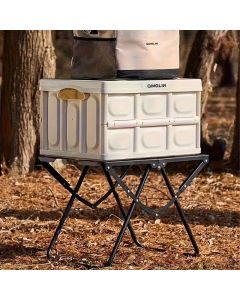 Portable Folding Camping Table Iron Outdoor Picnic Beach BBQ Tailgate Hiking with Storage Bag(GREEN)