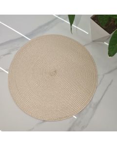 6-pack Round Handwoven Placemats, Multiple Colors, Anti-Slip Heat-Resistant, Home Dining Table Mat, Nordic Style Decorative Mat(brown)