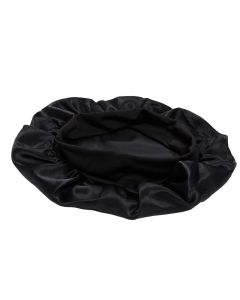 Satin Sleep Cap Black, One Size