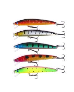 43-Pack Fishing Lure Wobbler Minnow Mixed Color