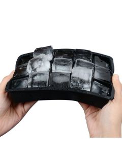 Black Ice Cube Mold Large Squares for Ice Chocolate Jelly