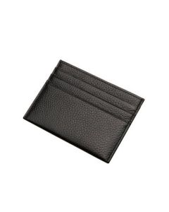 Black Card Holder Wallet with Bill Compartment