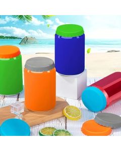 2pcs Silicone Caps Leakproof Jar Lid, MultiColor