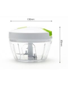 Onion Chopper 500 ml Manual Kitchen Helper, White