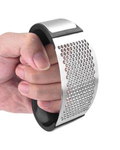 Black Steel Garlic Press