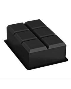 Large Square Ice Chocolate Jelly Mold, XL Cubes, Black