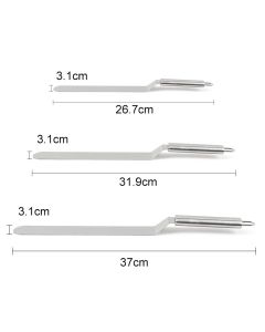 3 Pcs Silver Palette Knife Spatula for Cake Decorations