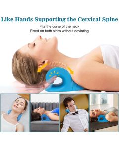 Neck stretcher pillow, Blue