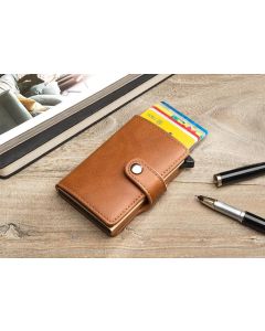 RFID NFC Card Holder Wallet, 5 Cards, Black