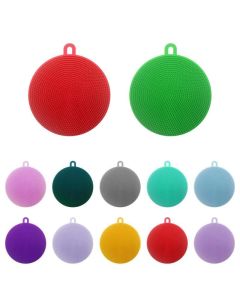 Silicone sponge for dishes, multi-color, with Magnic silicone dish sponge washing scrubber