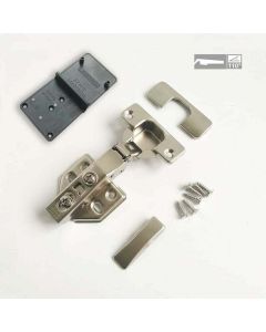 8 Pack 110 Degree Full Overlay Cabinet Hinges with Built In Damper Self Closing for Kitchen Doors