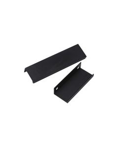 10 Pack Cabinet Hardware, Finger Edge Handles, Furniture Kitchen Door Drawer Handle, Concealed Pull Handles, Hole Pitch Long Black, 256mm, 300mm