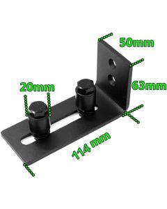 Sliding Floor Guide, Adjustable Carbon Steel Sliding Floor Guide for Barn Door