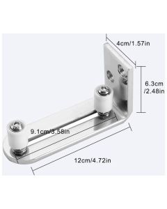Floor Guide Sliding Door Guide Door Guide Wall Mount Ball Bearings Guide Silver