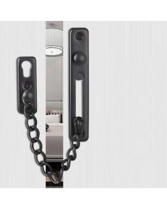 Door Chains, Anti Theft Door Chain Lock, Stainless Steel Door Security Chain Door Latch Lock Home Hotel, Black