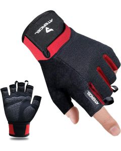 Workout Gloves for Men and Women, Breathable Half Finger Gym Gloves for Weight Lifting, Cycling and Training