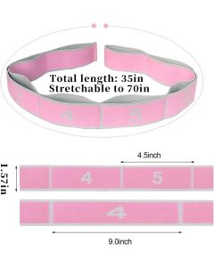 Kids Stretching Strap, Resistance Band for Gymnastics Yoga Dance Training, Flexibility Exercise Trainer for Girls
