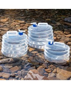 Collapsible Water Container 5L, BPA-Free Folding Water Carrier with Tap, Portable Water Storage Tank for Camping Hiking BBQ Picnic Outdoor Use