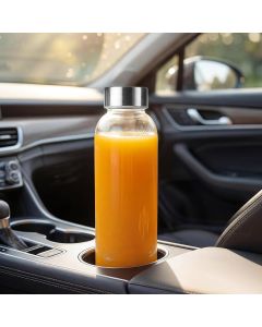 3 Pack Glass Water Bottles with Lids, Airtight Reusable Drinking Bottles for Juice, Milk, Smoothies and Storage, 750ML