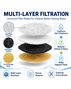 Black Cat Water Fountain 3L,6 Filter included, Wired Pet Water Dispenser for Cats & Small Dogs, Waterfall-Style Quiet Drinking Fountain with Filter, Easy-Clean ABS+PP Bowl, 5V 1A