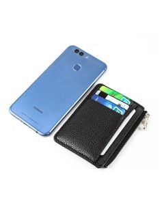 7 Slots + Zipper Compartment Top Grain Leather Card Wallet | Hidden Large Capacity ID License Cash Coin Purse for Aussie Everyday Use