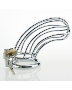 House Of Dasein Stainless Steel Locking Cock Cage Male Chastity Penis Ring Bdsm - 40Mm