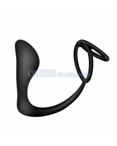 House Of Dasein Anal Vibrator Cock Ring Testicle Male Prostate Massager - Black - Model B