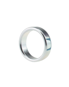 House Of Dasein Metal Cock Ring Aluminium Alloy Male Three Sizes - Silver - 45Mm