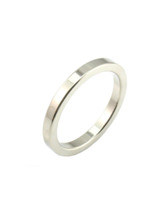 House Of Dasein Metal Cock Ring Aluminium Alloy Male Three Sizes - Silver - 50Mm