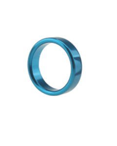 House Of Dasein Metal Cock Ring Aluminium Alloy Male Three Sizes - Blue - 45Mm