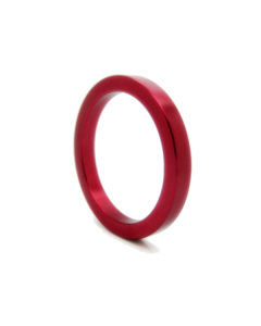 House Of Dasein Metal Cock Ring Aluminium Alloy Male Three Sizes - Red - 50Mm