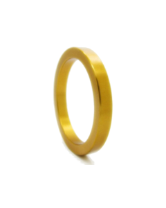House Of Dasein Metal Cock Ring Aluminium Alloy Male Three Sizes - Gold - 50Mm