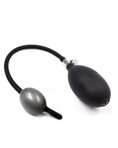 House Of Dasein Inflatable Penis Plug Black Silicone Urethral Sound Catheter Dilator Men - Black