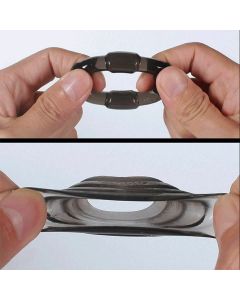 House Of Dasein Set 4 Cock Rings Silicone Stretchy Cages Delay Ejaculation - Black