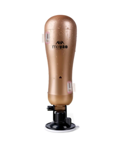 House Of Dasein Deep Large Masturbator Male Suction Cup Rechargeable Vagina Pocket Pussy - Gold