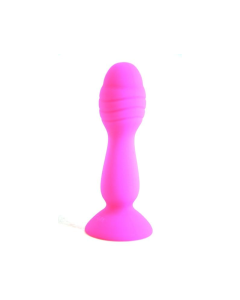 House Of Dasein Colourful Silicone Butt Plug Beads Suction Cup Anal Trainer Beginners - Pink - Style B