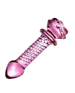 House Of Dasein Pink Rose Smooth Anal Beads Butt Plug Glass Dildo - Rose - 14.5Cm X 3.5Cm