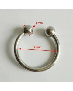 House Of Dasein Stainless Steel Metal Glans Penis Delay Training Half Circle Cock Ring Men - 30Mm