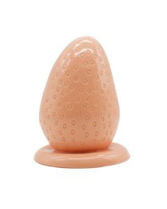 House Of Dasein Big Huge Anal Plug With Suction Cup Novelty Strawberry Butt - Flesh