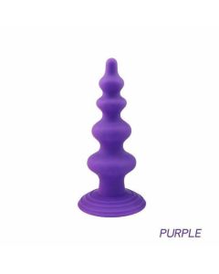 House Of Dasein Silicone Anal Dildo Prostate Massager Strong Suction Cup Butt Plug - Purple