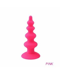 House Of Dasein Silicone Anal Dildo Prostate Massager Strong Suction Cup Butt Plug - Pink