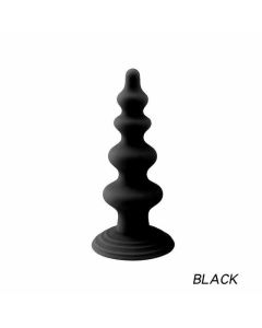 House Of Dasein Silicone Anal Dildo Prostate Massager Strong Suction Cup Butt Plug - Black