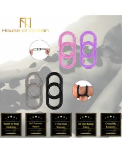 House Of Dasein Stretchy Silicone Penis Cock And Balls Ring Erection Enhancer Men - Pink