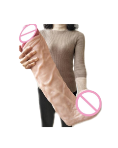 House Of Dasein 21.6 Inch Huge Thick Realistic Dildo Giant Big Cock And Balls Dong Large - Skin