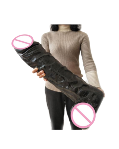 House Of Dasein 21.6 Inch Huge Thick Realistic Dildo Giant Big Cock And Balls Dong Large - Black
