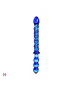 House Of Dasein 12 Styles Dildo Smooth Glass Anal Beads Double Ended Dong Butt Plug - Style H