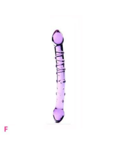 House Of Dasein 12 Styles Dildo Smooth Glass Anal Beads Double Ended Dong Butt Plug - Style F