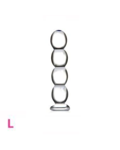 House Of Dasein 12 Styles Dildo Smooth Glass Anal Beads Double Ended Dong Butt Plug - Style L